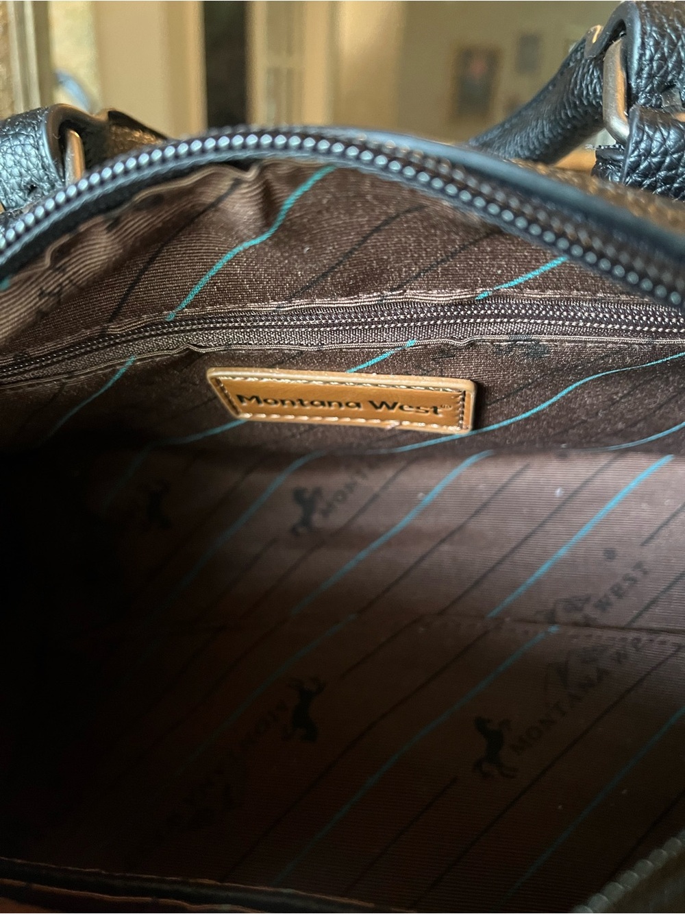 Montana West Skull Studded Satchel Embroidered - Picture 8 of 9